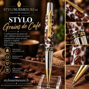 Stylo bille grains de café
