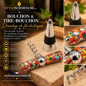 Bouchon & Tire-Bouchon dénudage fils électriques