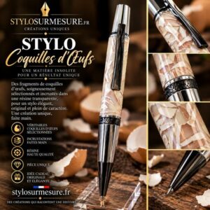 Stylo bille coquilles d'oeuf