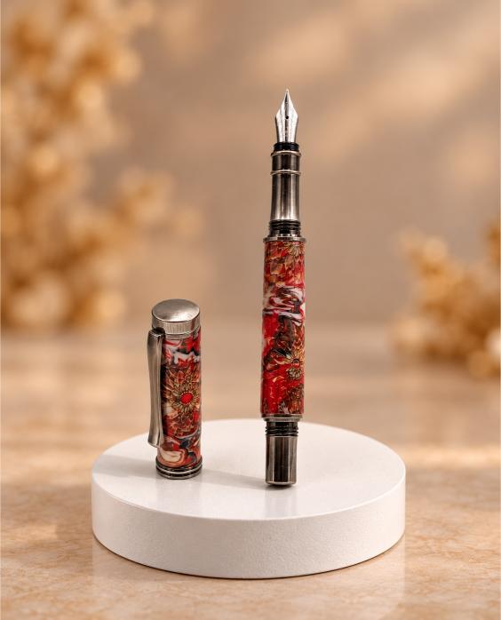 Stylo plume fleurs de chardon – Image 3